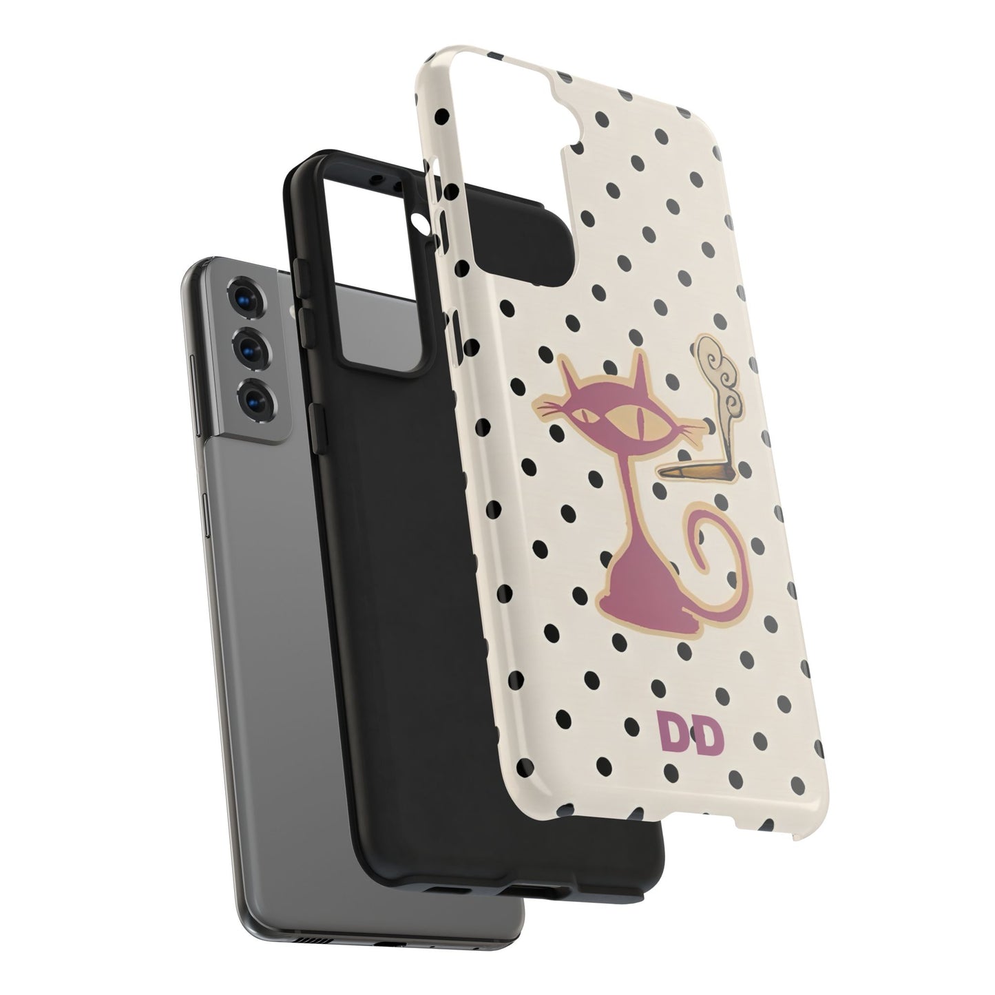 White Le Cat Phone Case