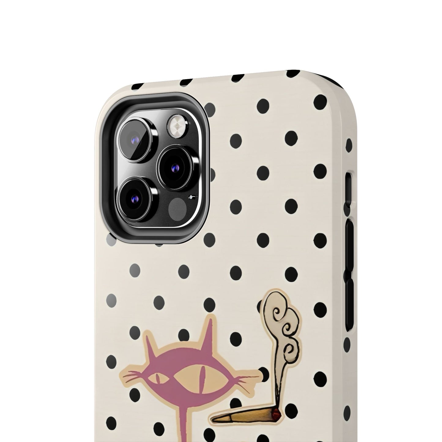 White Le Cat Phone Case