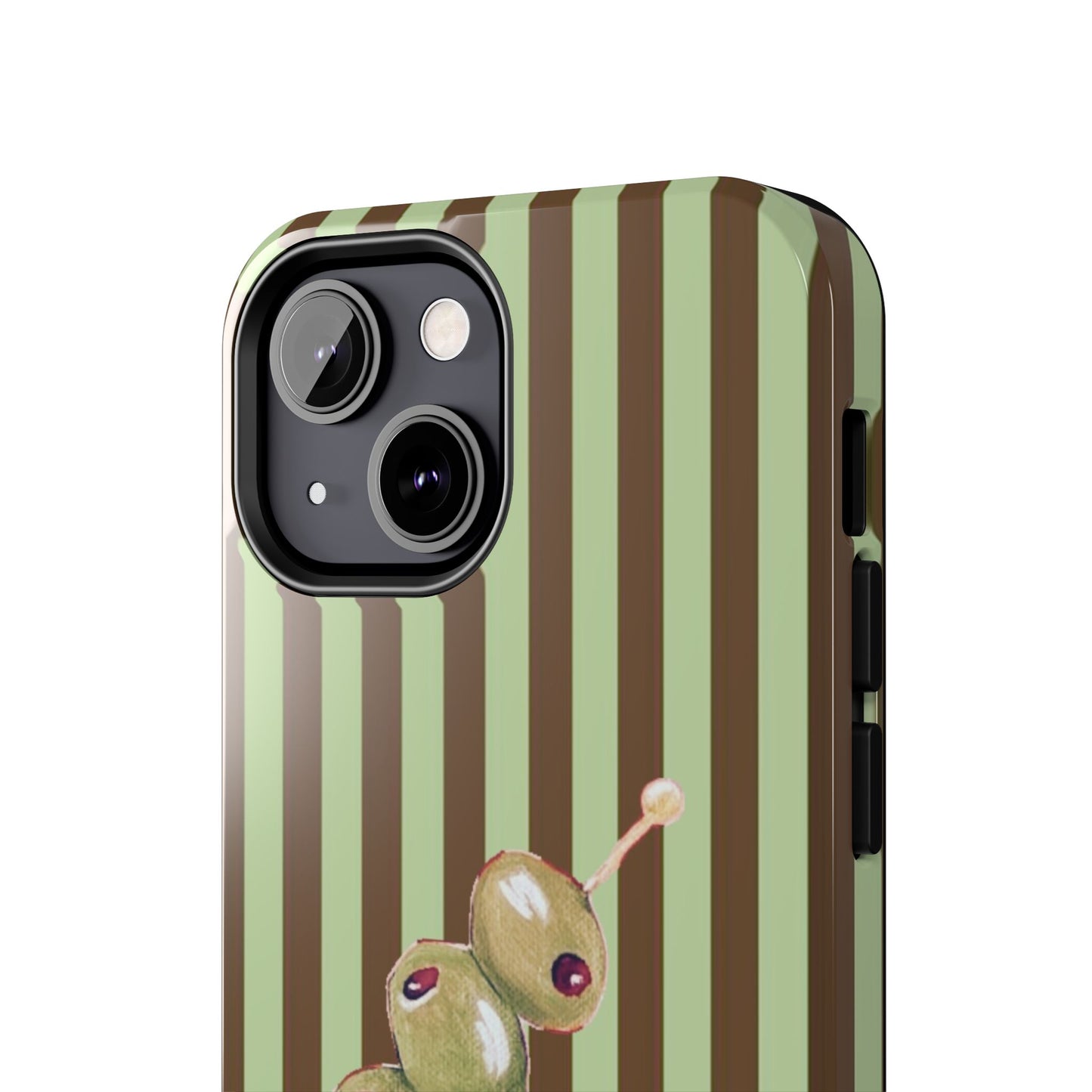 Olive Phone Case in Mint & Chip
