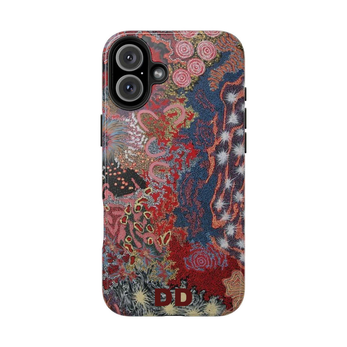 Mosaic Patchwork Phone Case for iPhone 16 Plus — Multicolour Geometric — MagSafe Compatible | Digital Divas